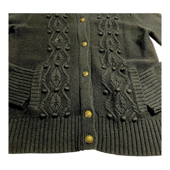 TALBOTS Cotton/ Cashmere Blend Button Front CARDIGAN SWEATER SZ Large - Picture 10 of 14